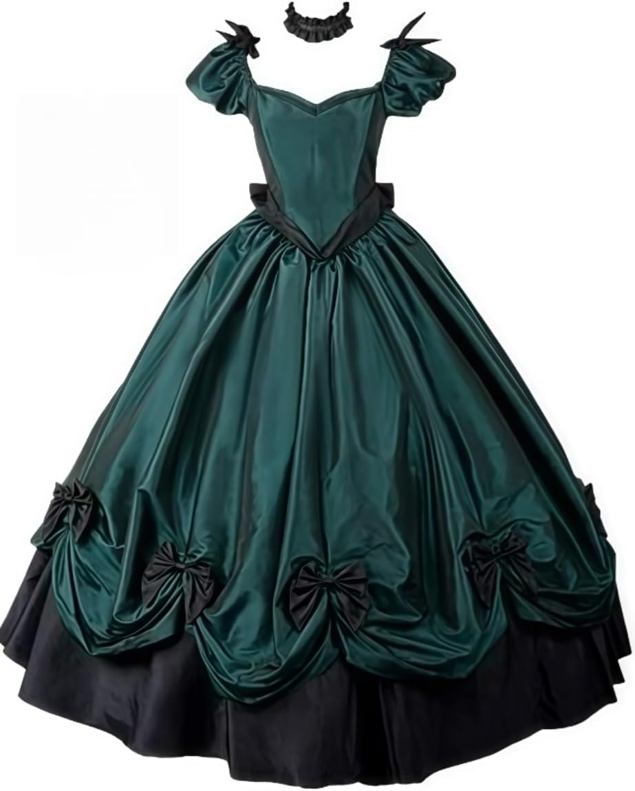 HS-LK Women's Southern Belle Costumes Rococo Ball Gown Gothic Victorian Costume Dress