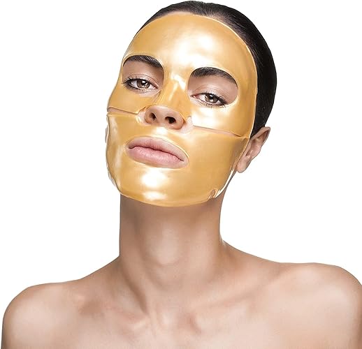 10 x New Infinitive Beauty Crystal 24K Gold Powder Gel Collagen Face Mask Masks Sheet Patch, Anti Ageing Aging, Skincare, Anti Wrinkle, Moisturising, Moisture, Hydrating, Uplifting,