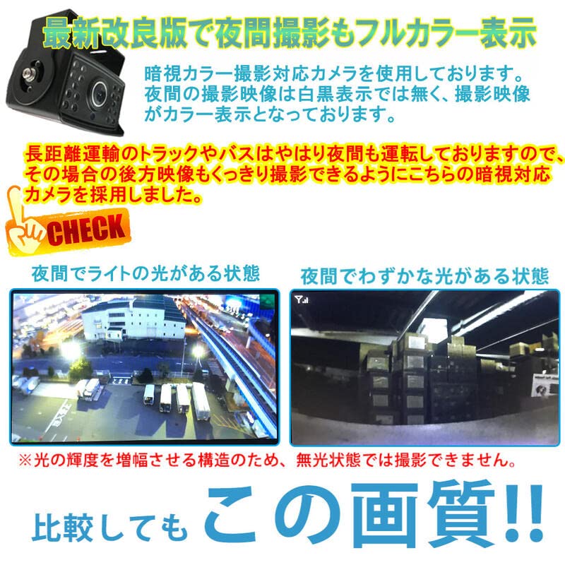 Amazon | ベストアンサ 9 インチ バック カメラ モニタ セット 24 v