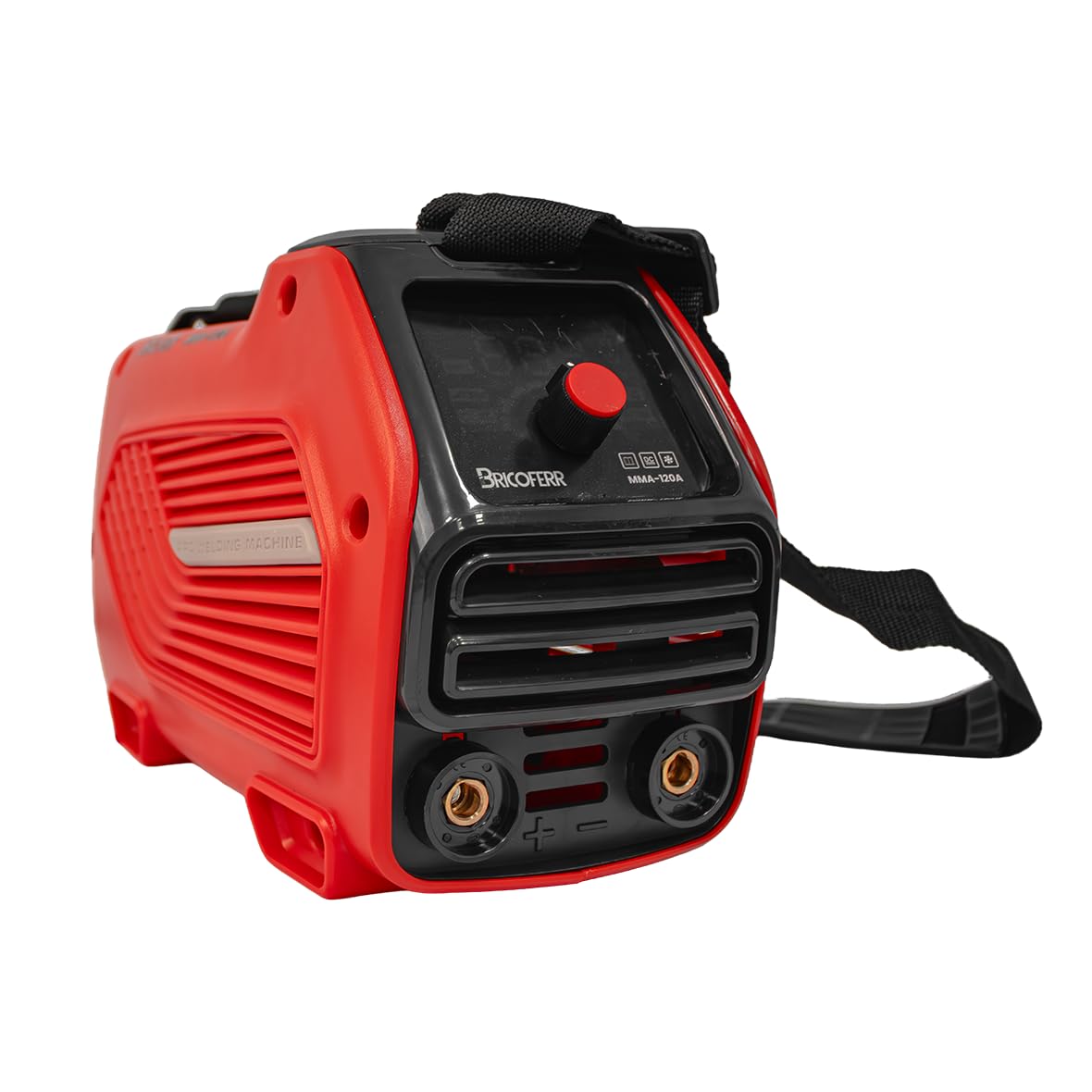 Bricoferr Soldador inverter 120A - 5100W, Electrodos de 1,6-3,2 mm