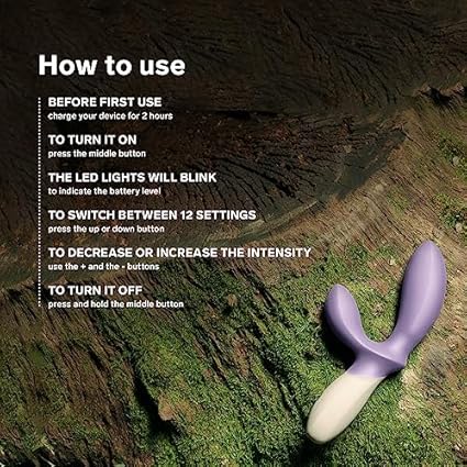 LELO LOKI Wave 2 Estimulador de Próstata Hombre Vibrador Masajeador Prostático con 12 Modos de Placer y un Diseño Sumergible, Base Blue