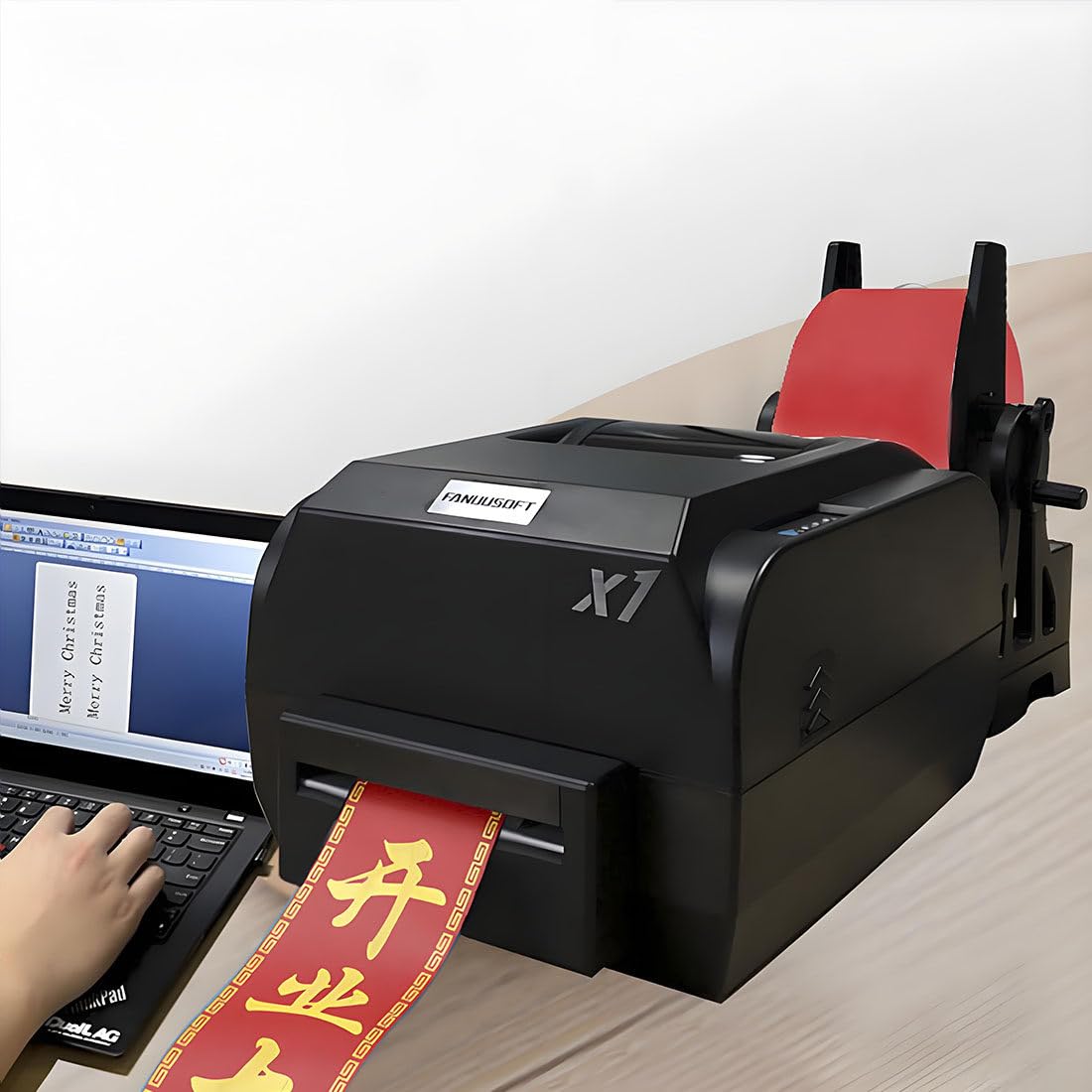 Cyfrowa drukarka wstążkowa, personalizowane wstążki satynowe DIY, wysoka rozdzielczość 200 DPI, na wesela, imprezy, urodziny, dekoracje domu, druk jednorzędowy