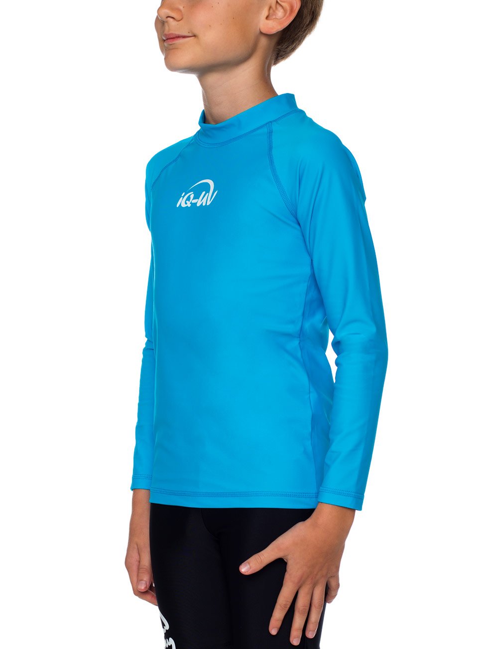 iQ-UV 300 Kinder, Langarm, Uv-Schutz T-Shirt, Türkis (Hawaii), 128/134