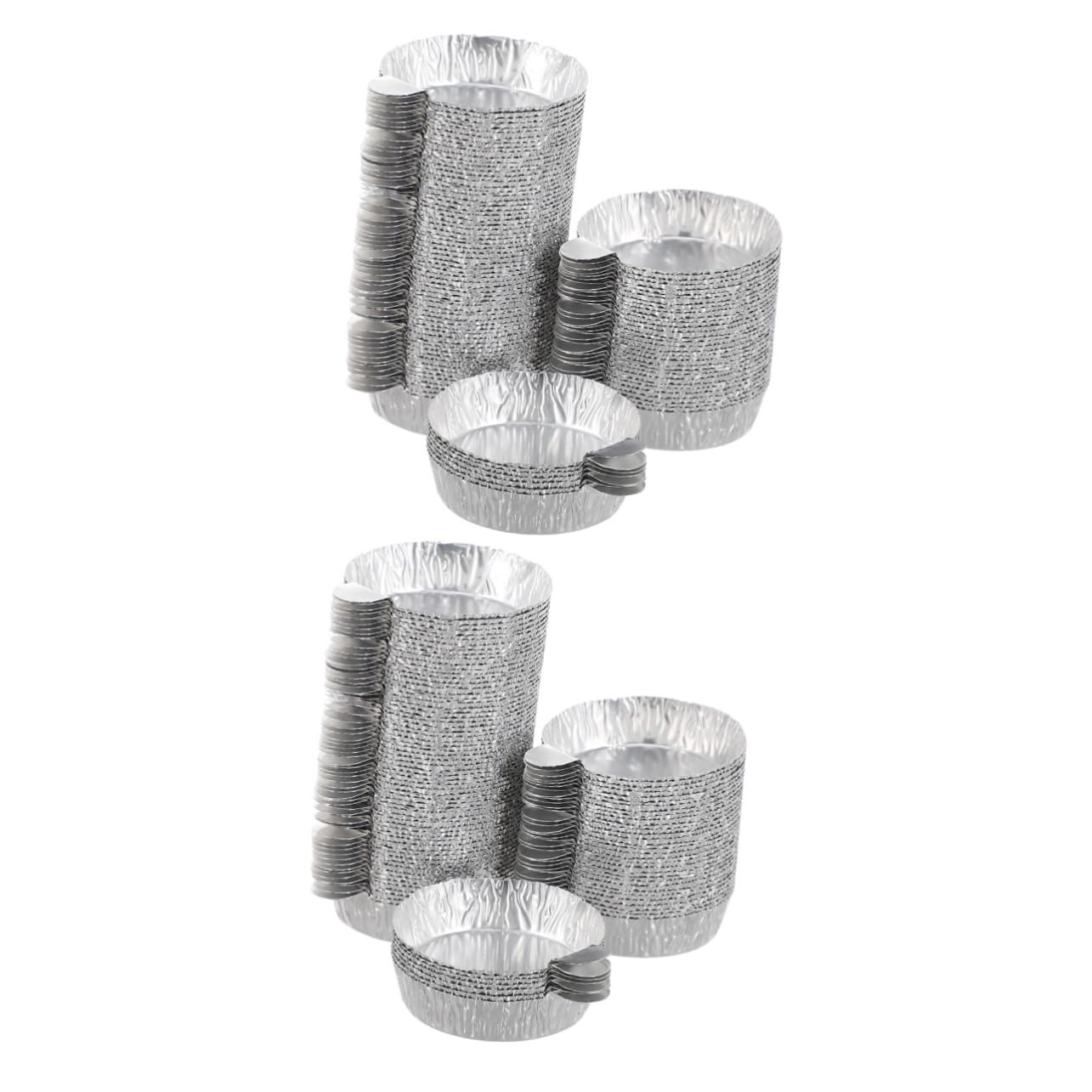 Veemoon 100 Pcs Aluminum Foil Weighing Dish Measuring Weigh Boat Chemistry Weigh Boats Weighing Tray Surface Plate Aluminum Foil Pans Lab Equipment Aluminum Weighing Dishes Storage