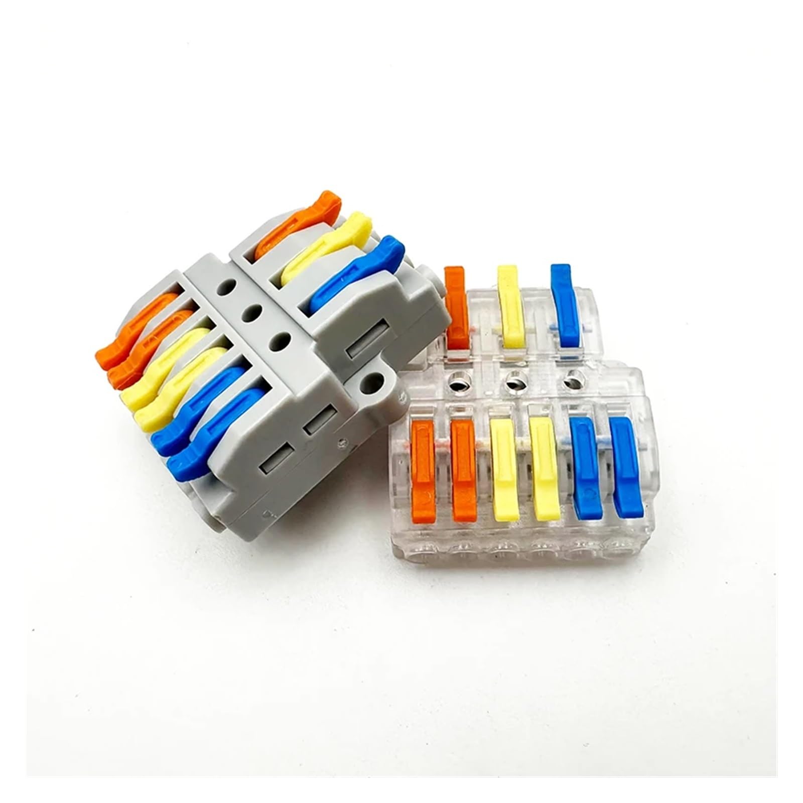 Connettori elettrici a Striscia, Separatore Universale Compatto, Cavo, Filo a Inserimento, connettore con Morsetto a Leva(424 c,30PCS)