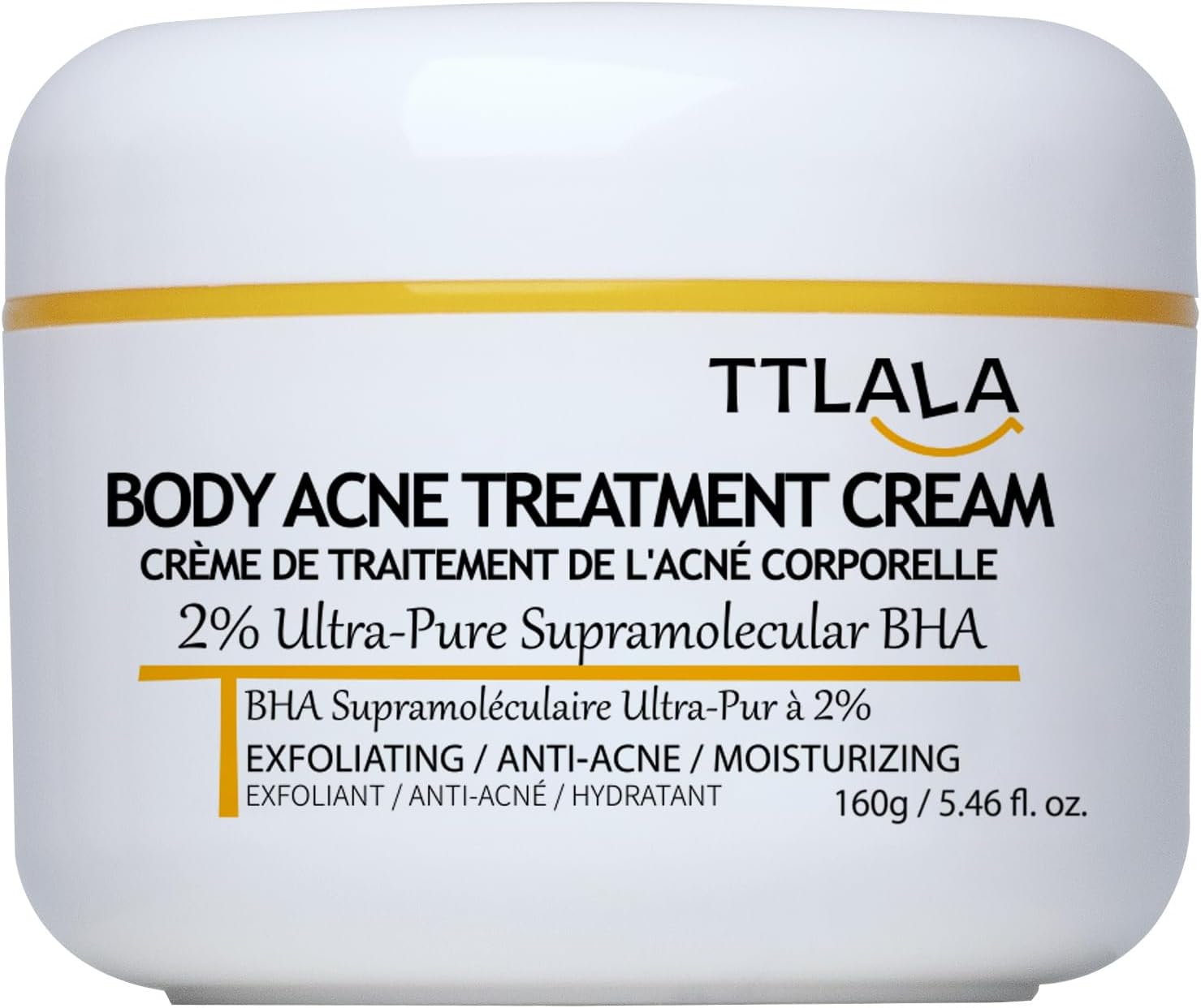 Butt Acne Clearing Treatment, Moisturizer Cream with 2% Salicylic Acid, Tea Tree Oil & Witch Hazel, Body Back Acne Treatment, Cystic Acne Treatment for Skin Delicate and Smooth 5.4oz