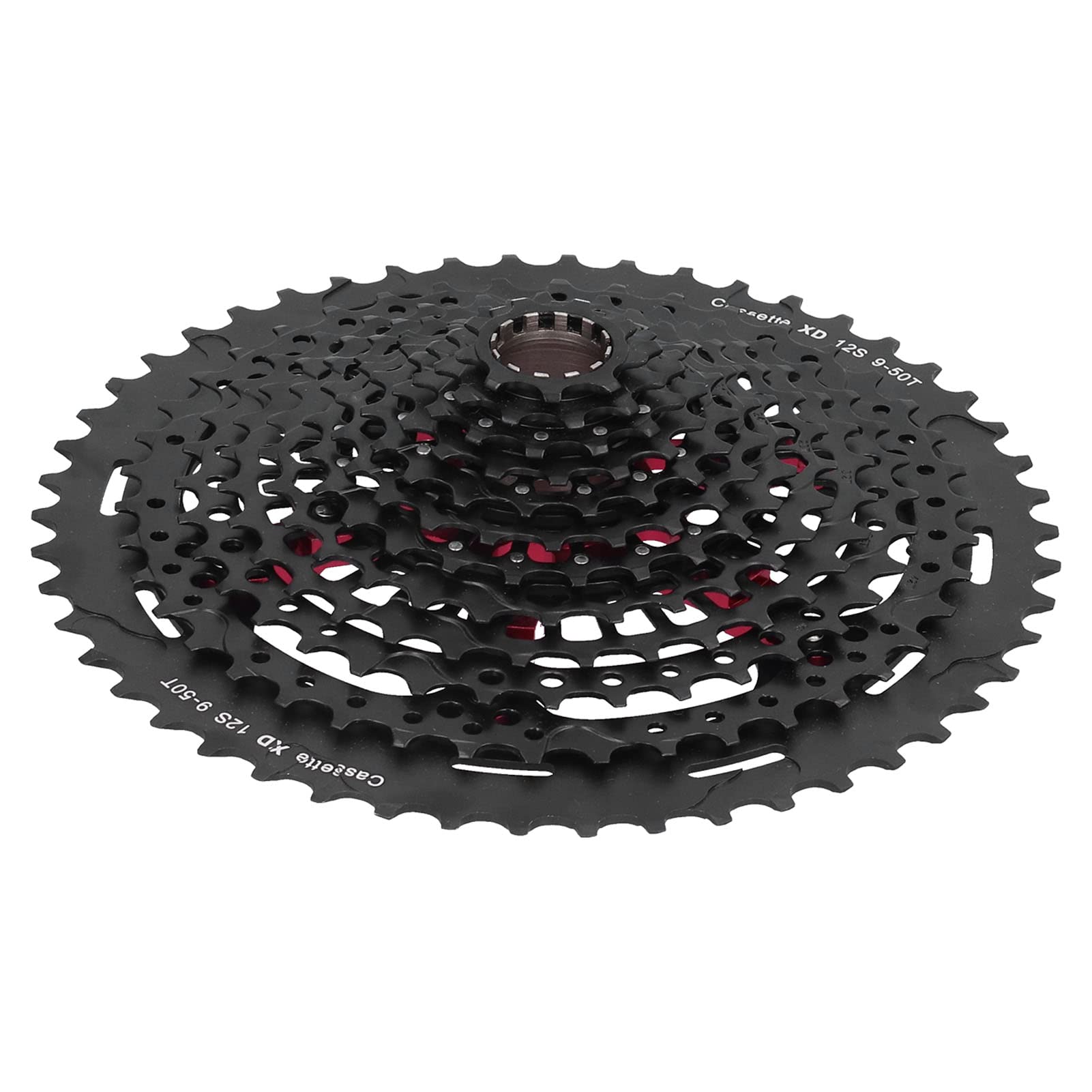aqxreight Cassette de Aleación de Aluminio para Volante de Bicicleta de 12 Velocidades, Accesorio del 9 50T Xd para Conducción Silenciosa