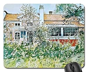 Lenkauflage Kunst Aus Schweden Künstler Carl Larsson Malerei Mauspads Tragbar Gaming Mauspad Multifunktional Mouse Pad Für Computer Laptops Professionelle Gamer 25X30Cm