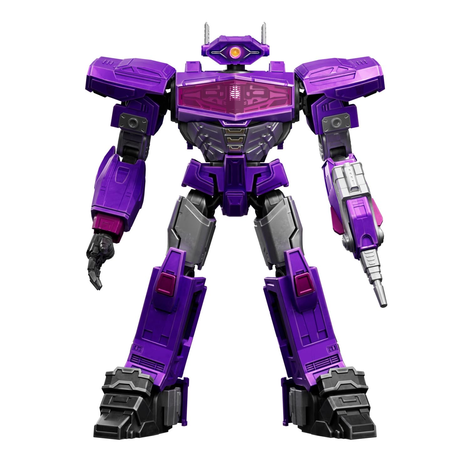 BLOKEES Transformers Shockwave 18, kit de modèle pour Enfants à partir de 12 Ans, Robot de 12,5 cm avec Fonction Lumineuse, 20 éléments Mobiles, système d'emboîtement sans Colle, Accessoires et