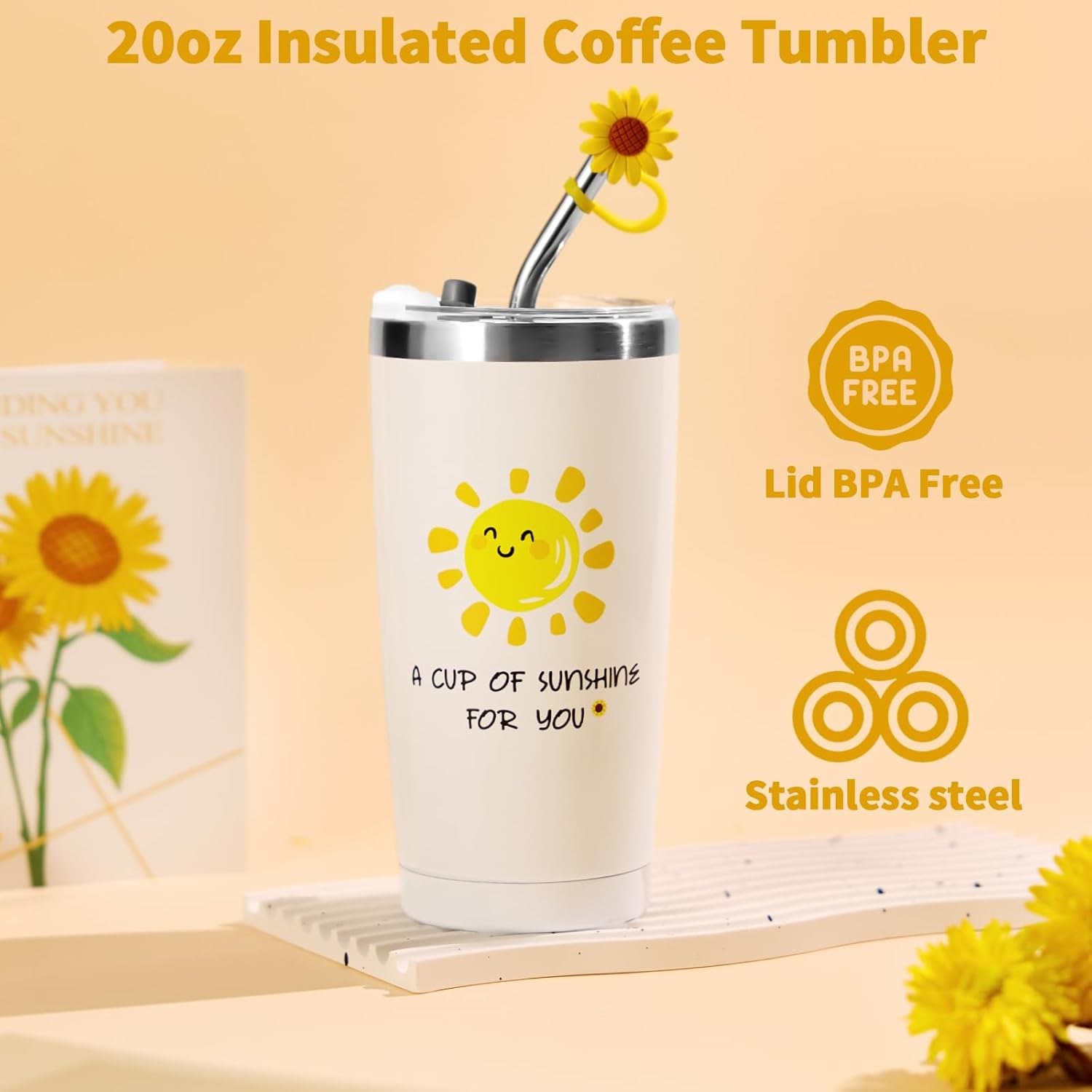 Self Care Gifts for Women - Sending Sunshine Care Package with Blanket, Get Well Soon & Thinking of You Gifts | Unique Sunflower Thank You Gift Box for Wife, Her, Girlfriend, Mom, Sister, Daughter - Image 5