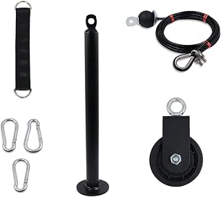 Heavy Duty Lift Pulley Cable System  Cable Machine with Loading Pin for Home Gym - Compare price