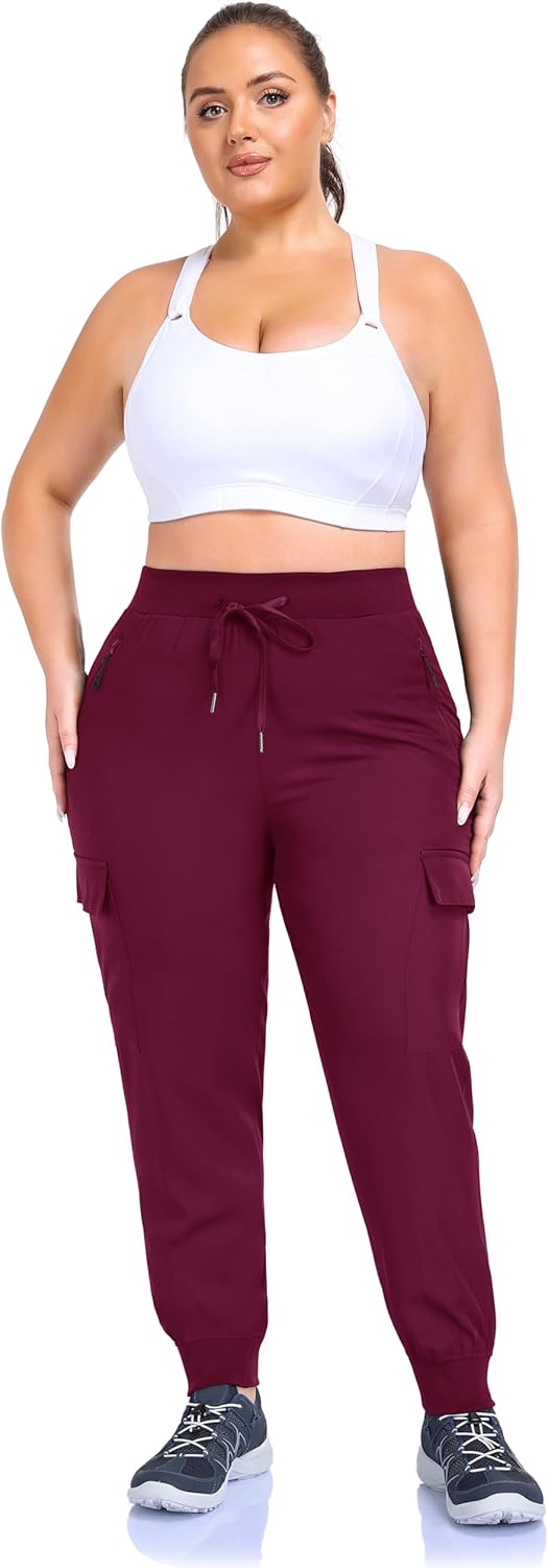 ZERDOCEAN Women's Plus Size Hiking Pants Lightweight Quick Dry Cargo Joggers Athletic Pants - Image 5