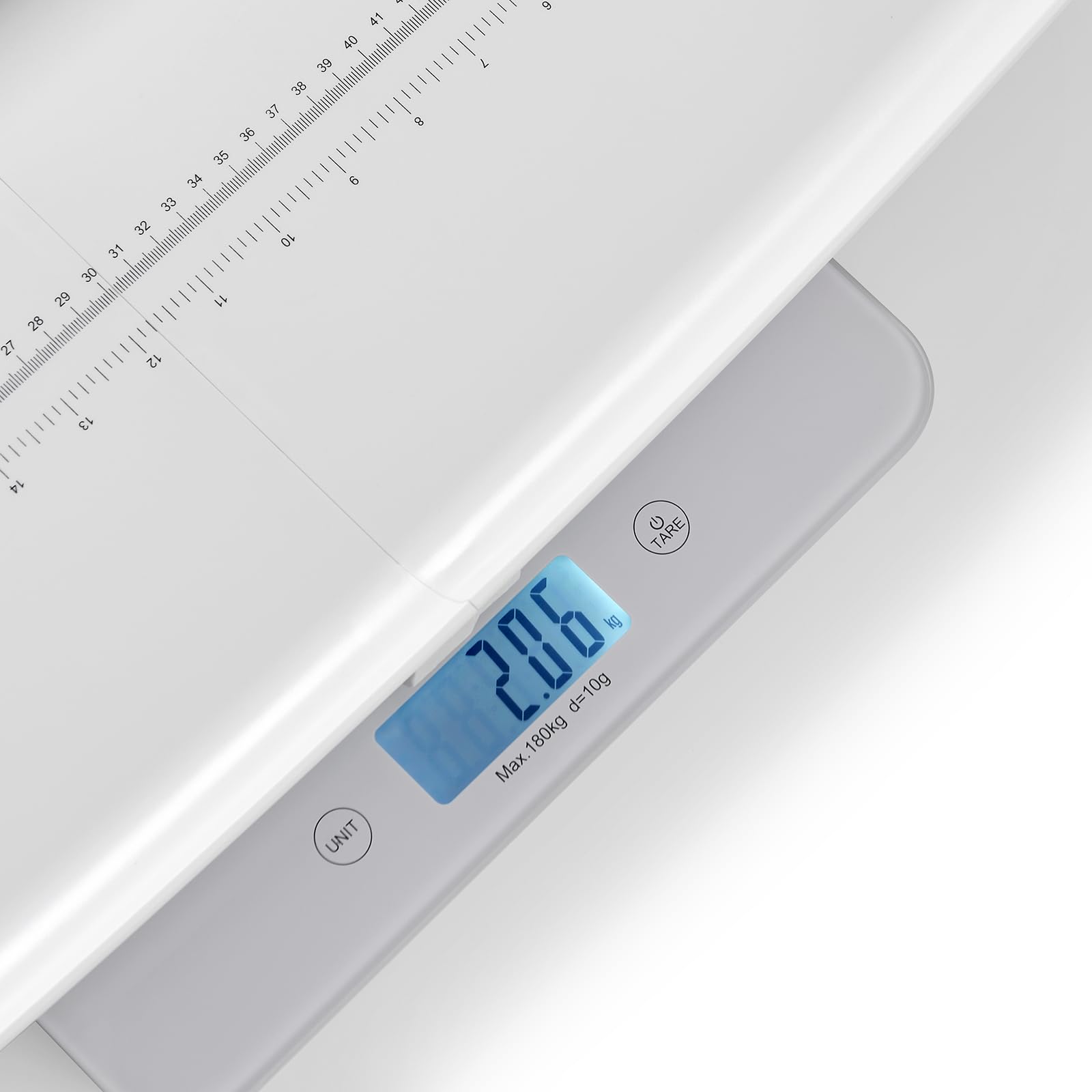Bilancia multifunzione per bambini, animali domestici, adulti, cani e gatti, con spegnimento automatico, misura altezza 67,3 cm, 3 unità, schermo LED, fino a 181,4 kg