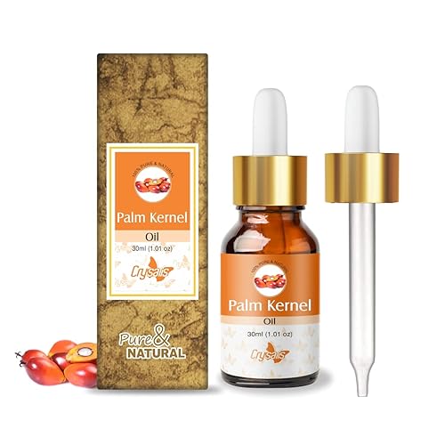 CRYSALIS Aceite de almendra de palma (Elaeis Guineensis)  Aceite portador sin diluir 100% puro y natural estándar orgánico  Perfecto para el cuidado