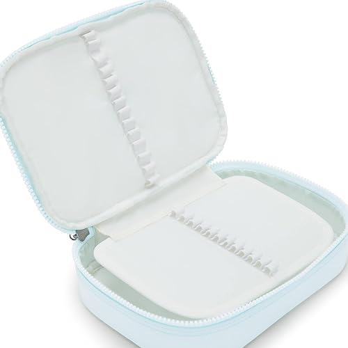 Vista 203 de Kipling - Estuche impreso para 100 bolígrafos para mujer, accesorios de organización, suministros de arte, maquillaje, organizador de viaje Aqua