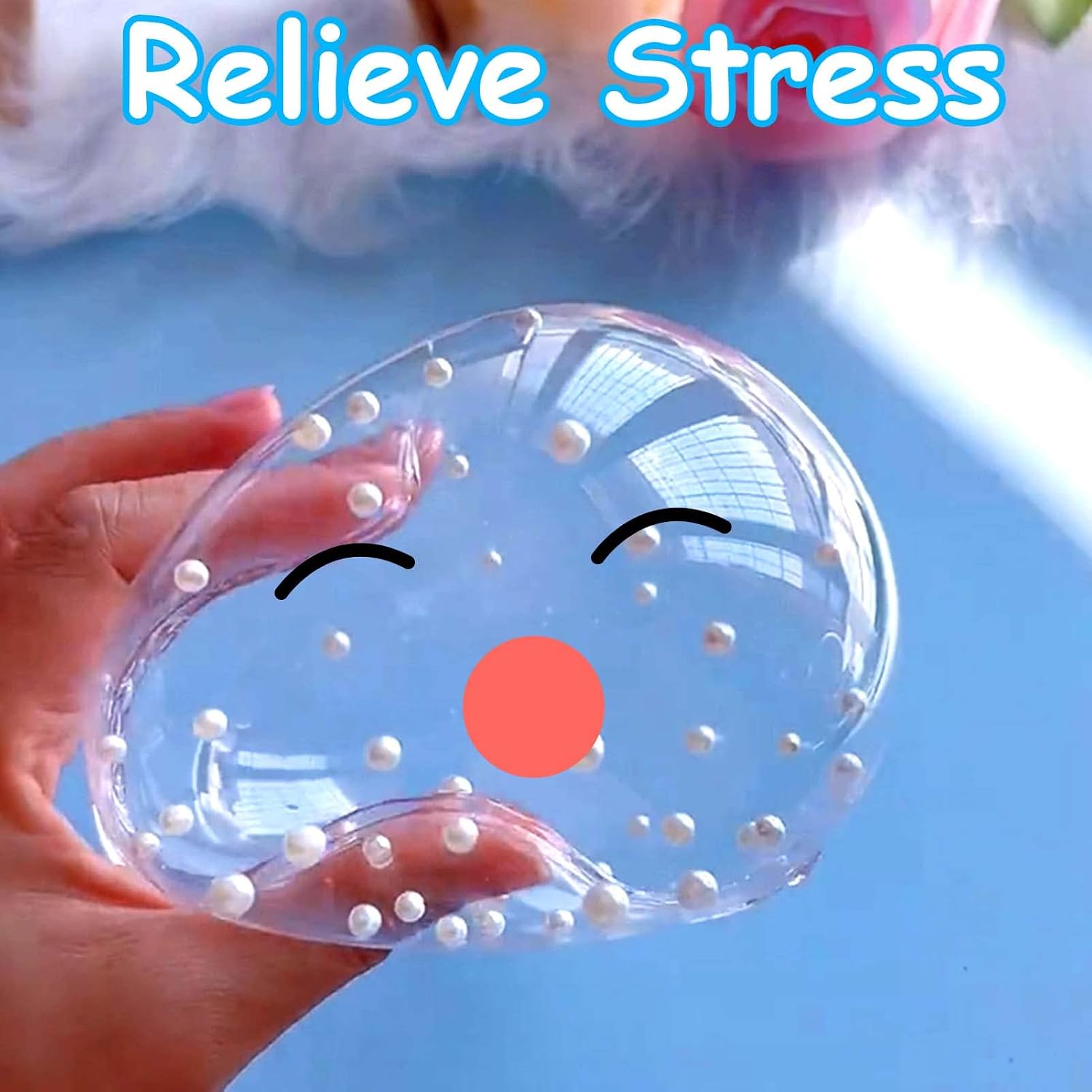 Mity rain Nano Bubble Tape, Double Sided Tape Plastic Bubble, Super Elastic Bubble Balloons with 5pcs Straw, 90s Nostalgia Gifts Fun Toy
