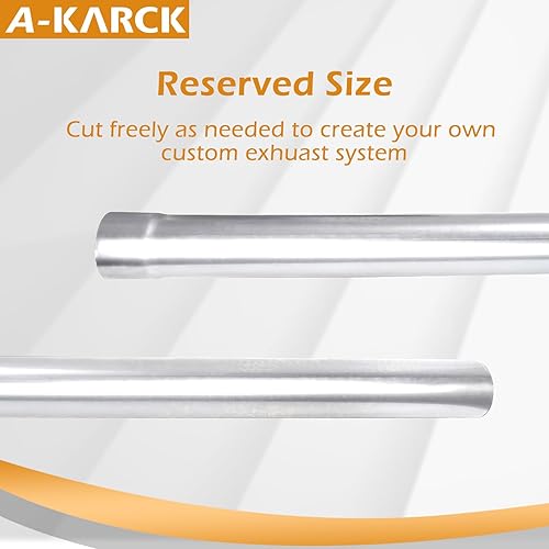Miniatura 70 de A-KARCK Tubo de escape de 90 grados 2.5 "OD, curva de mandril de tubo de escape de acero inoxidable 304, personaliza tu propio sistema de escape