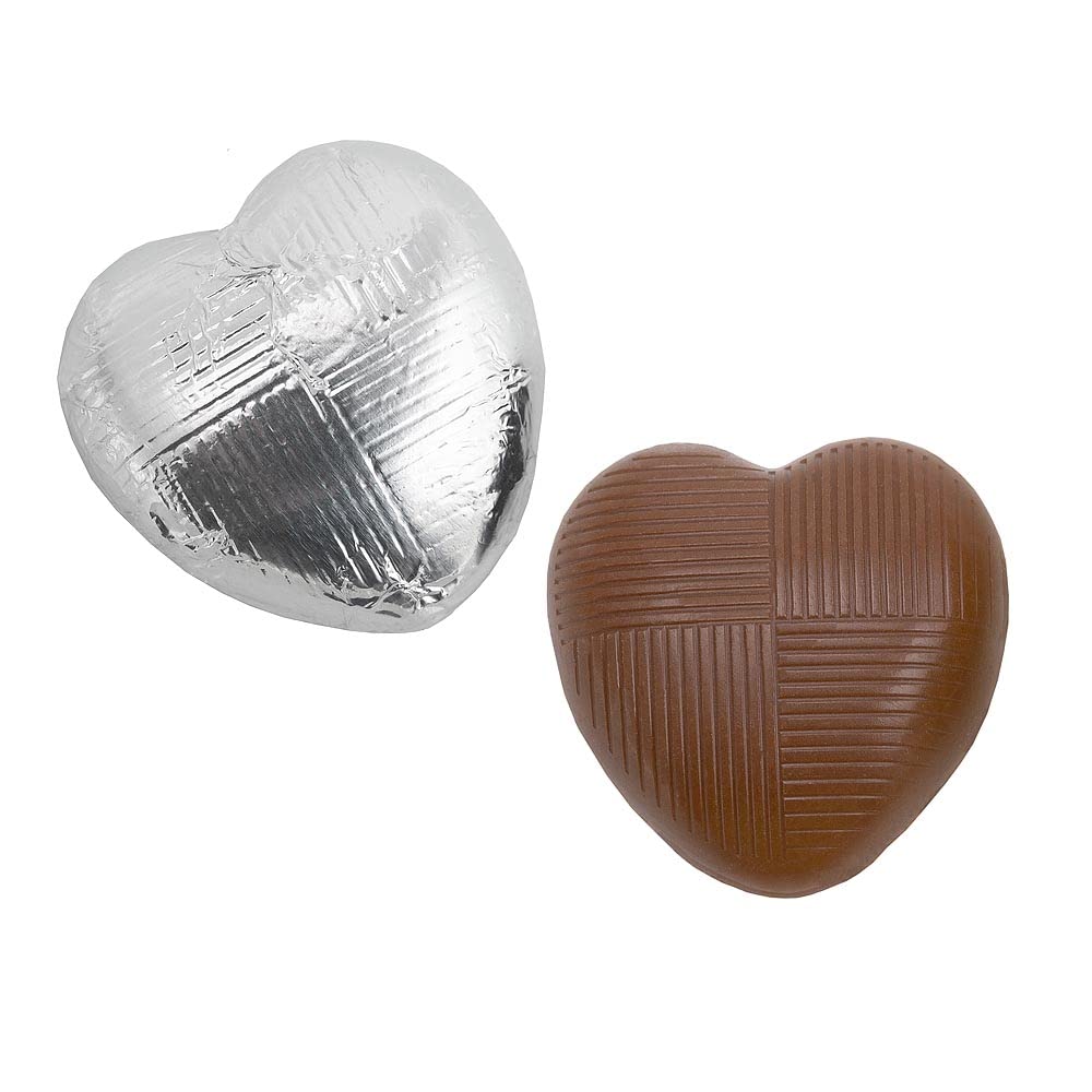 Italian Options Milk Chocolate Foiled Hearts, 30 Chocolates, Purple Foil — view 74