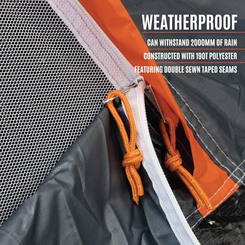 Milestone Camping Dome Tent/Water-Resistant Tent with Carry Bag Included (4 Person) - Image 7