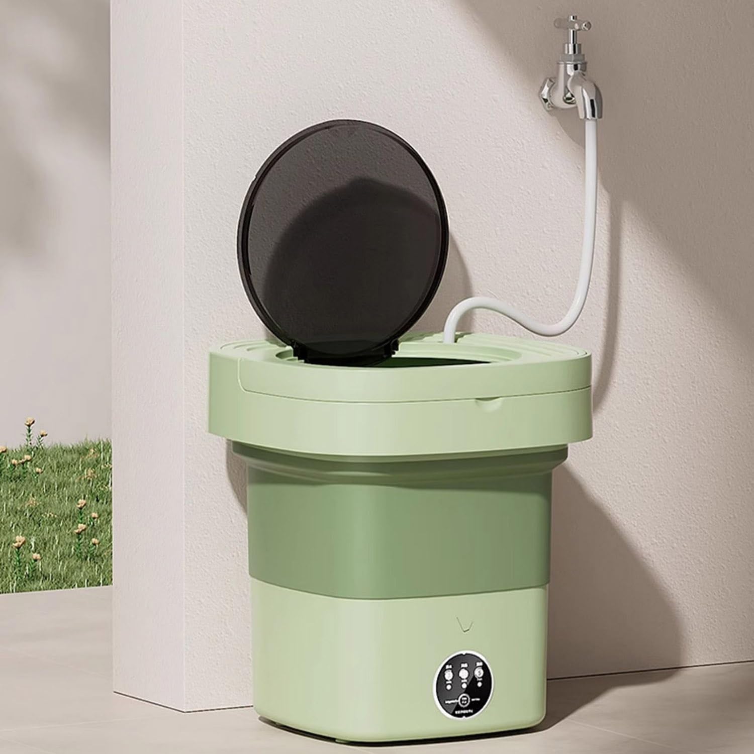 Przenośna Mini Pralka, Mała Podkładka Podróżna, Pojemność 15 L, Zestaw Cykli Prania I Opróżniania, Składana Pralka Do Ubrań(15L/3.96GAL)
