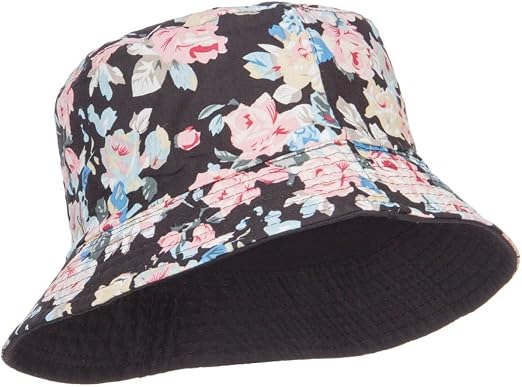 Reversible Floral Design Bucket Hat 