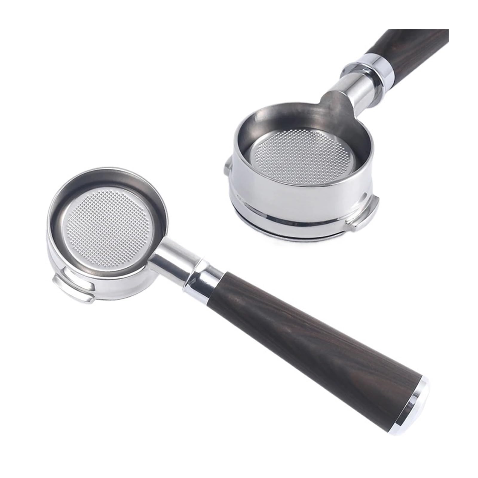 Mango For Máquina De Café, Compatible Con Breville, BES900 BES920 BES980, Portafiltro Sin Fondo De 2 Orejas De 58 Mm, Piezas De Repuesto For Espresso De Acero Inoxidable 304(58mm-Breville-Beech)