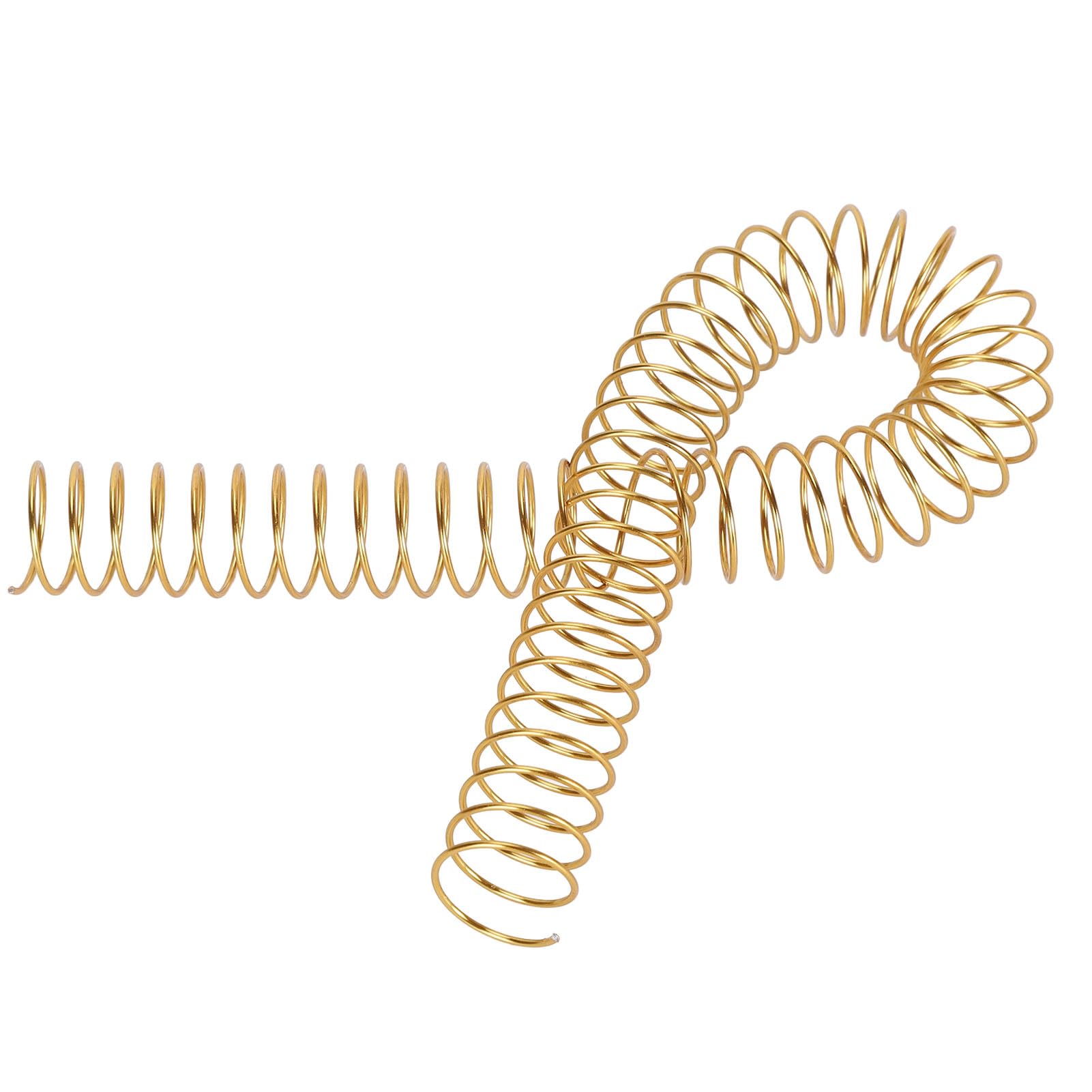 Yctze 100-teiliges Spiralbindespulen-Set – 19 Mm Durchmesser, 170 Blatt Kapazität, 48 Zähne, 41 Teilung, Ideal für Dokumente, Präsentationen und Kommerzielle Projekte (GOLD)