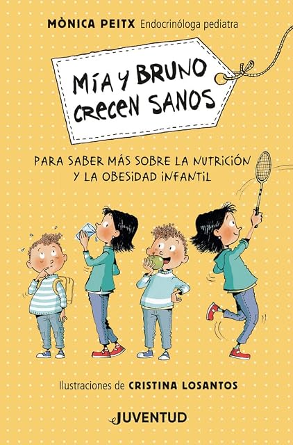 Portada de Mía y Bruno crecen sanos