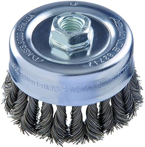 COMBITWIST Knot Wire Cup Brushes - 4" combitwist knot cup brush .023 ss wire m14x2.