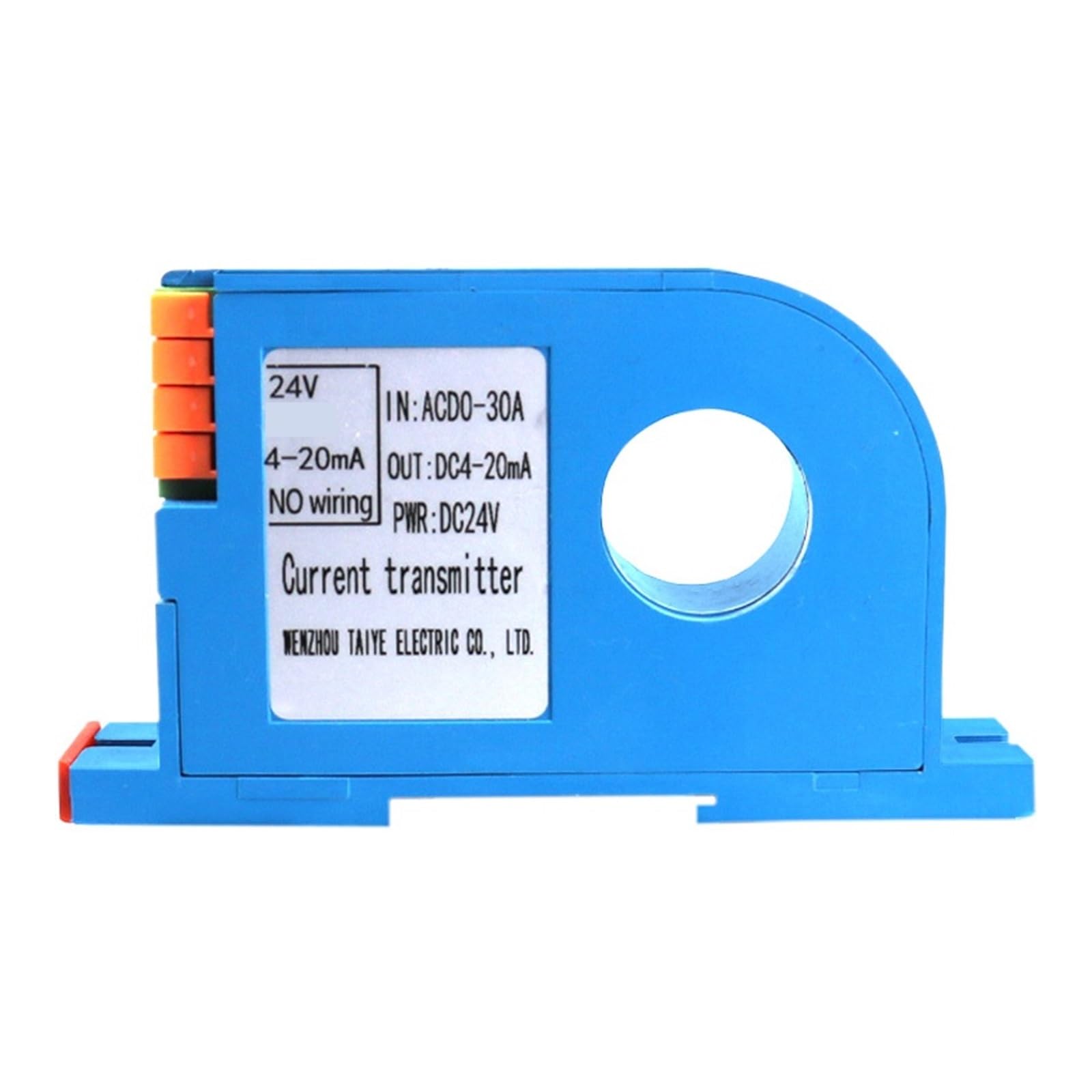 Transducteur de courant 22mm 200A alimentation 24V CC pour automates PLC