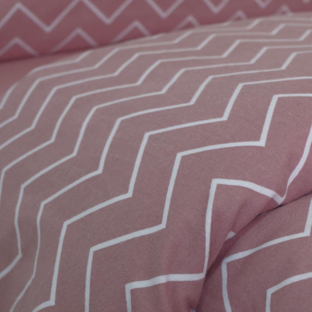 10XDIEZ Funda nórdica Franela - Cama de 150cm, Zig Zag Siena