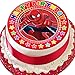 Produktbild Spiderman Happy Birthday - Tortendekoration für Geburtstage in Rot, vorgestanzt, aus essbarem Zuckerguss