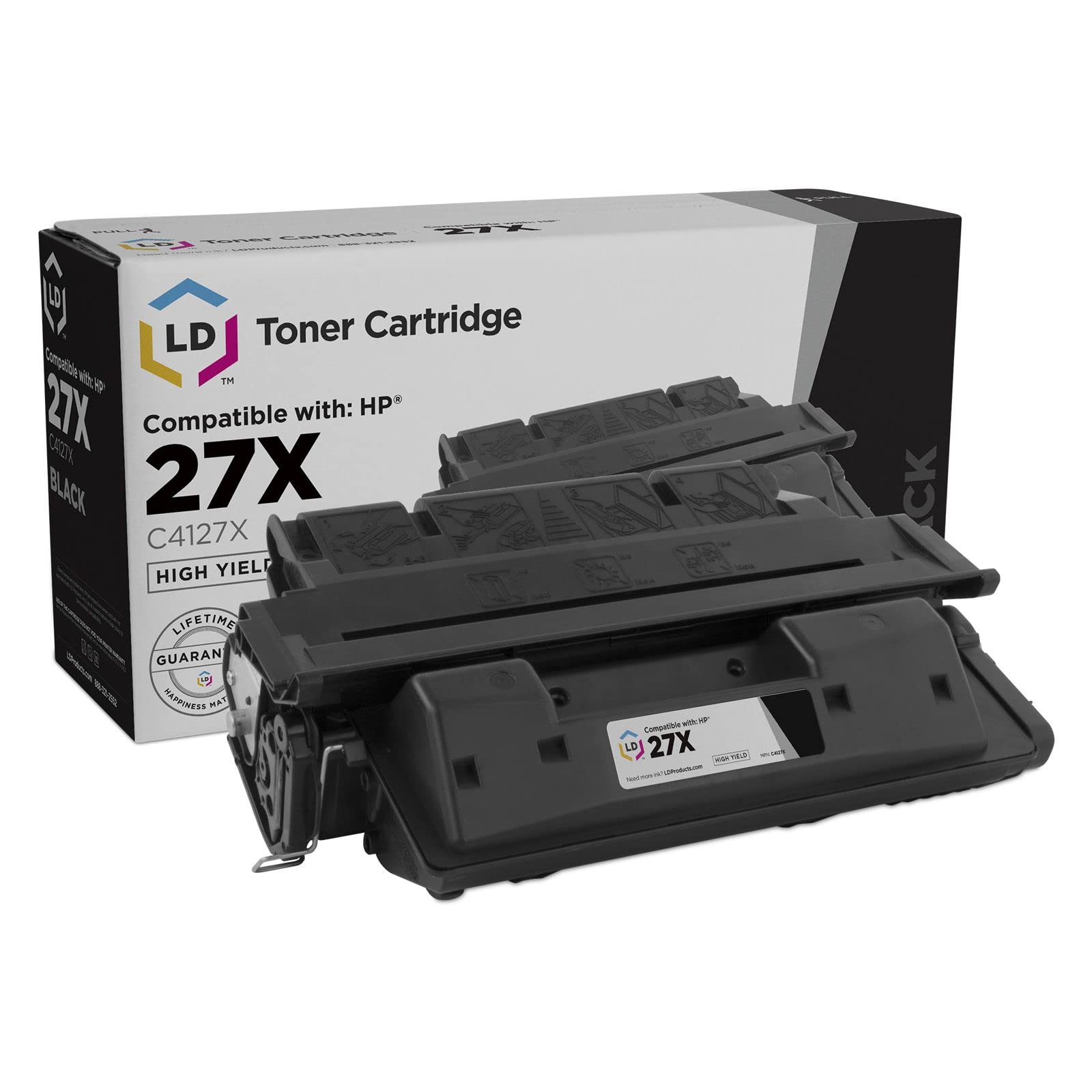 Remanufactured Toner Cartridge Replacement for HP 27X C4127X High Yield (Black) Compatible with HP LaserJet 4000n 4000se 4000tn 4000t 4000 4050 4050 USB-mac 4050se 4050n 4050t 4050tn
