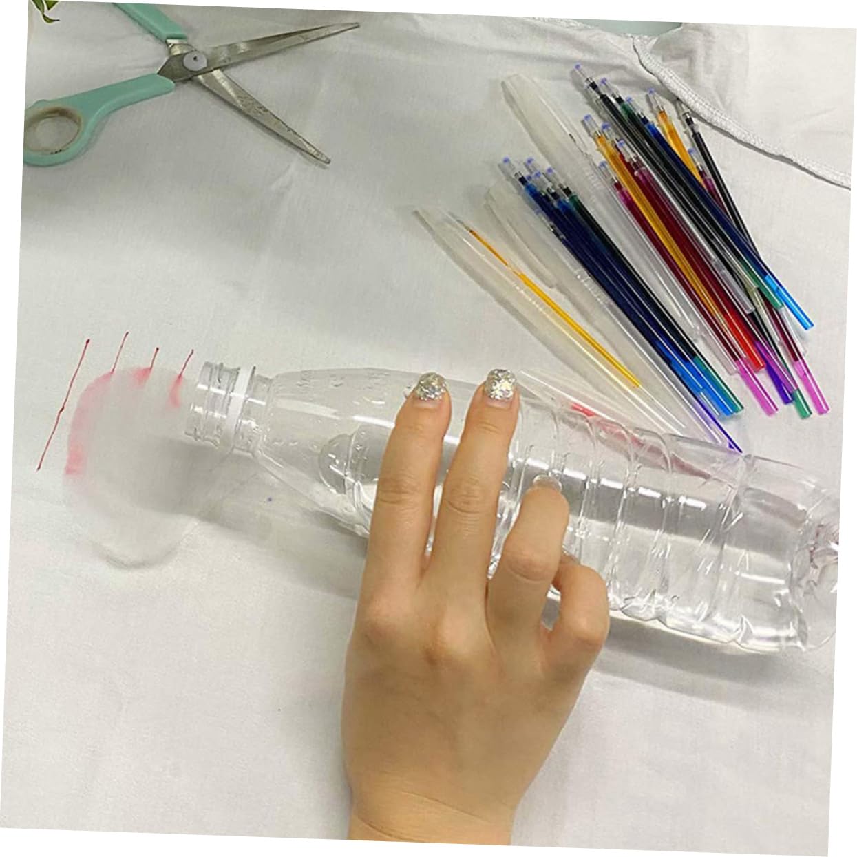 TEHAUX 9sets per Tessuti Cancellabili Ad Temperatura Penne da Cucito e Quilting Lavabile per Marcature Precise su Stoffa e Progetti DIY
