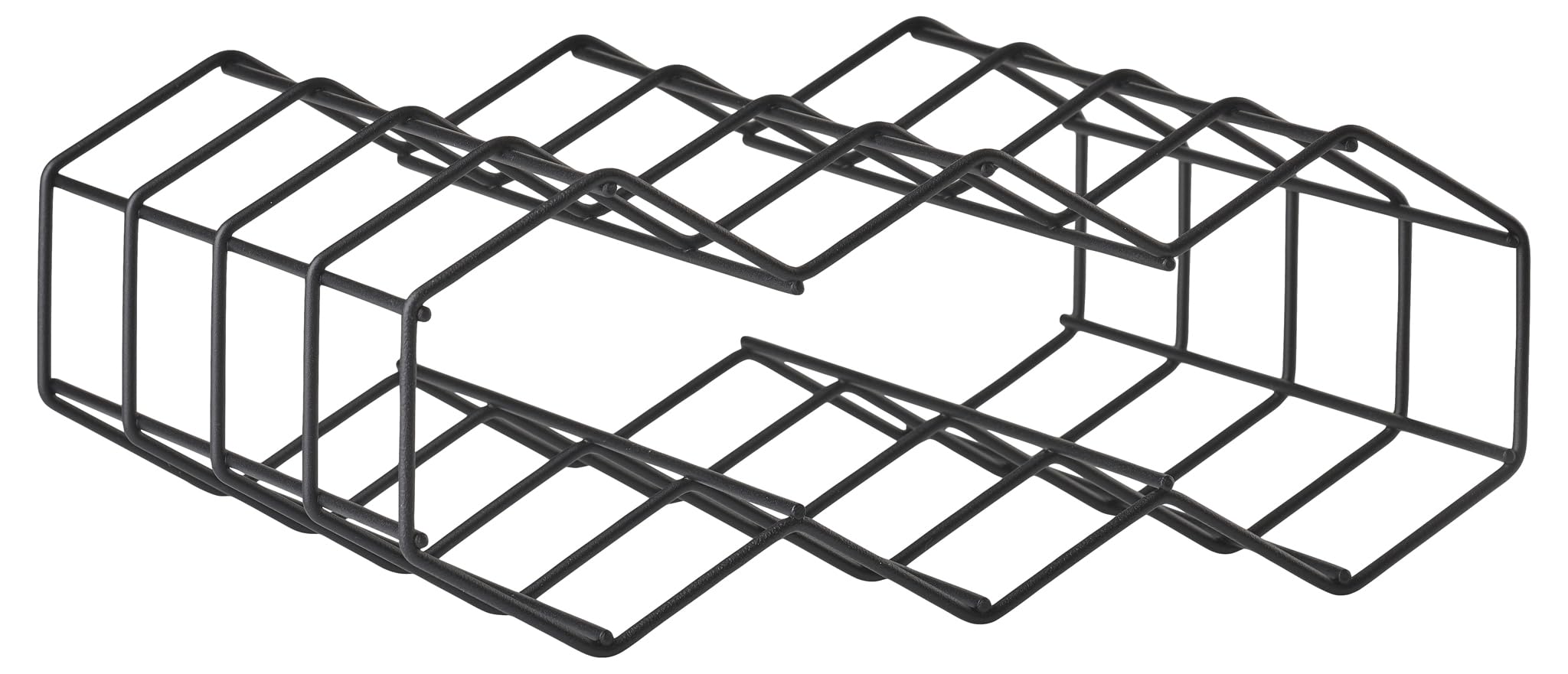 Zone Denmark Rocks Weinregal Draht – 28,8 x 22,8 x 11,4 cm, Schwarz