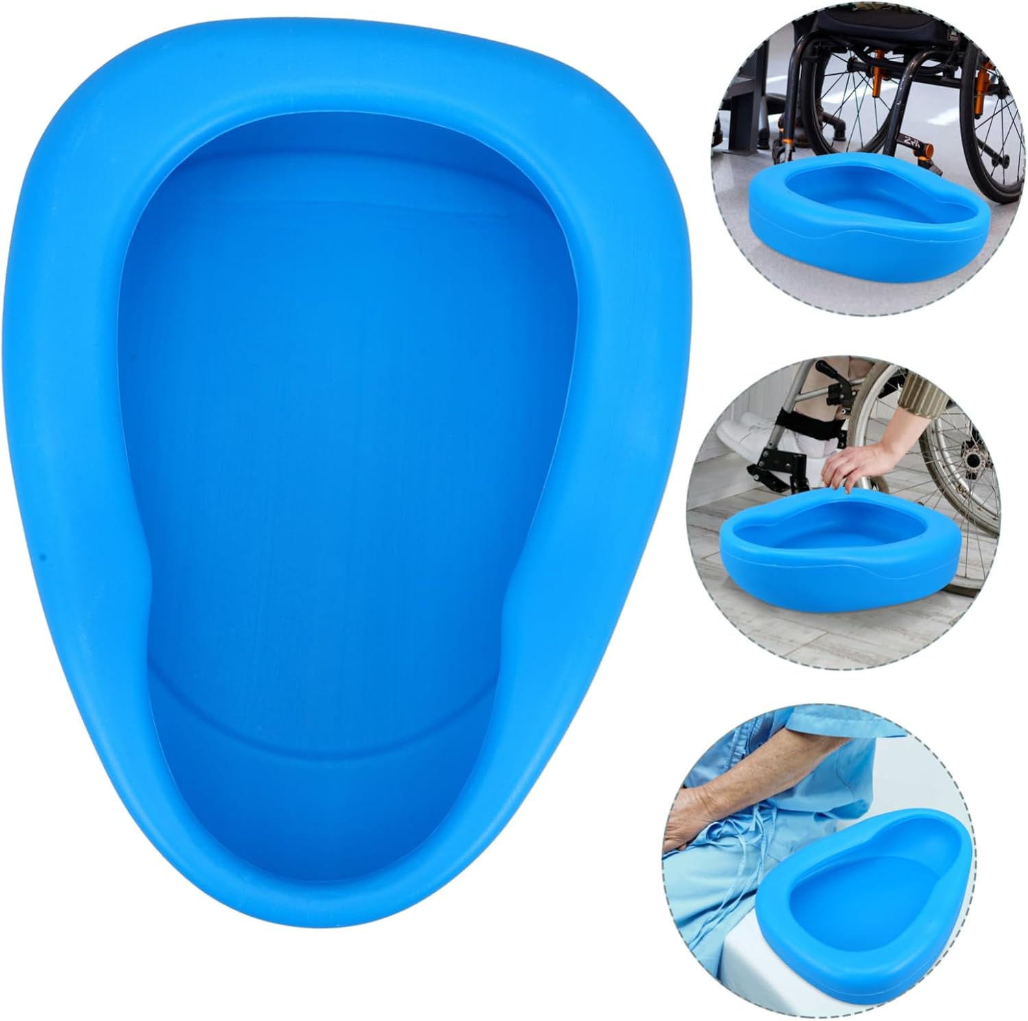 Cabilock Nursing Urinary Pot Bedpan for Elderly Women and Bedridden Patients Portable Plastic Commode for Home and Hospital Use Comfortable and Washable