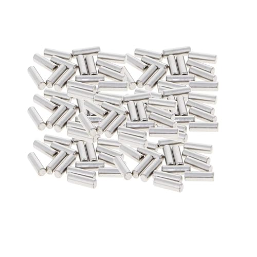 Miniatura 27 de MroMax 100 pasadores cilíndricos de acero inoxidable 304 M1.0.197 x 0.236 in, clavijas de soporte de estante para dispositivos metálicos