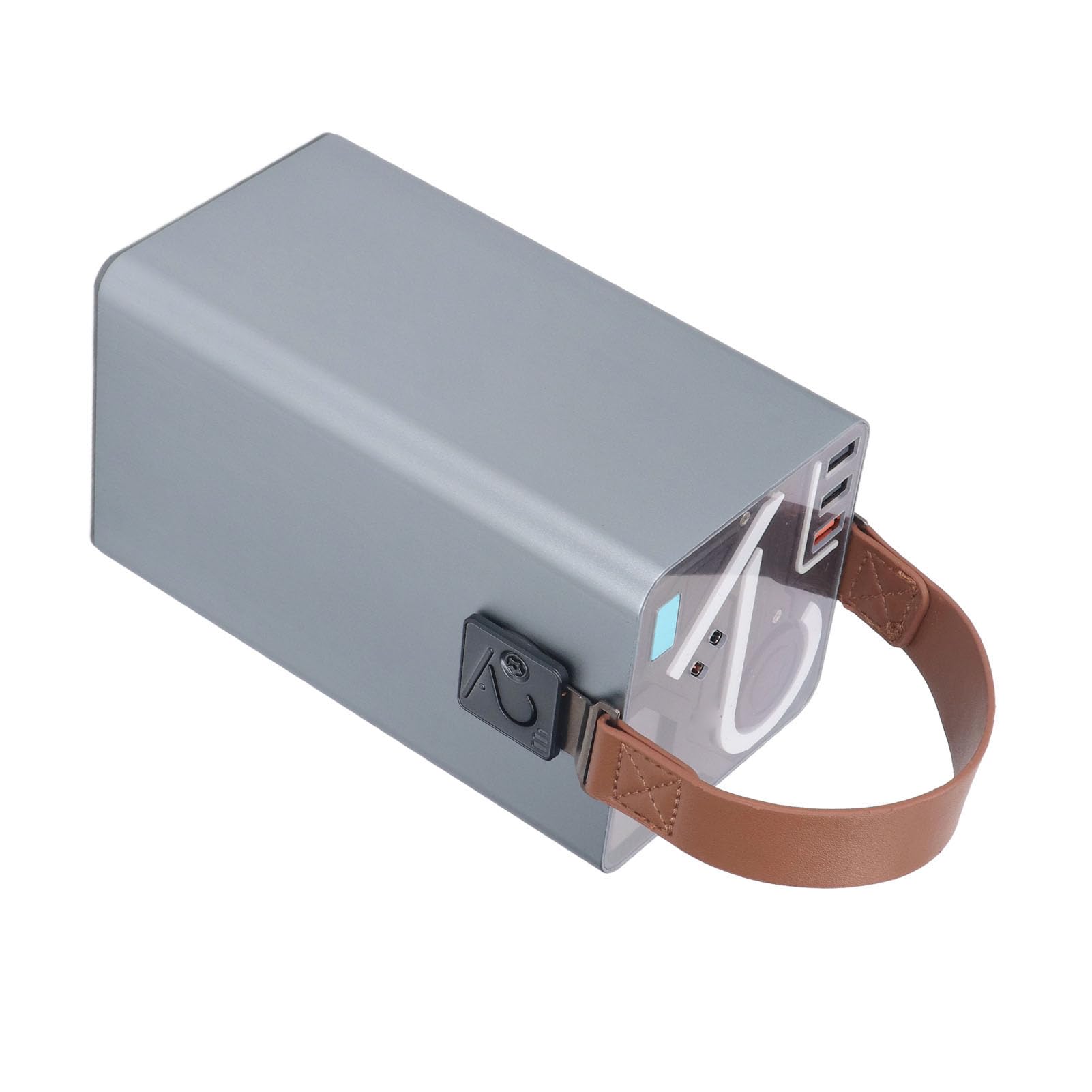 Estación de energía portátil 120W 296Wh 80000mAh Fuente de alimentación móvil con puertos PD100W y PD30W tipo C, almacenamiento de energía para uso de emergencia en exteriores,