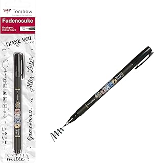 Tombow FUDENOSUKE BRSH PEN BROAD BLK