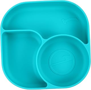 ORFOFE 1Pc Placa De Jantar Utensílio De Silicone Resto Tigelas De Sucção Do Bebê Placas De Sucção Para Crianças Compartimentos Do Bebê Placa De Jantar Do Bebê Placas De Silicone Bebê