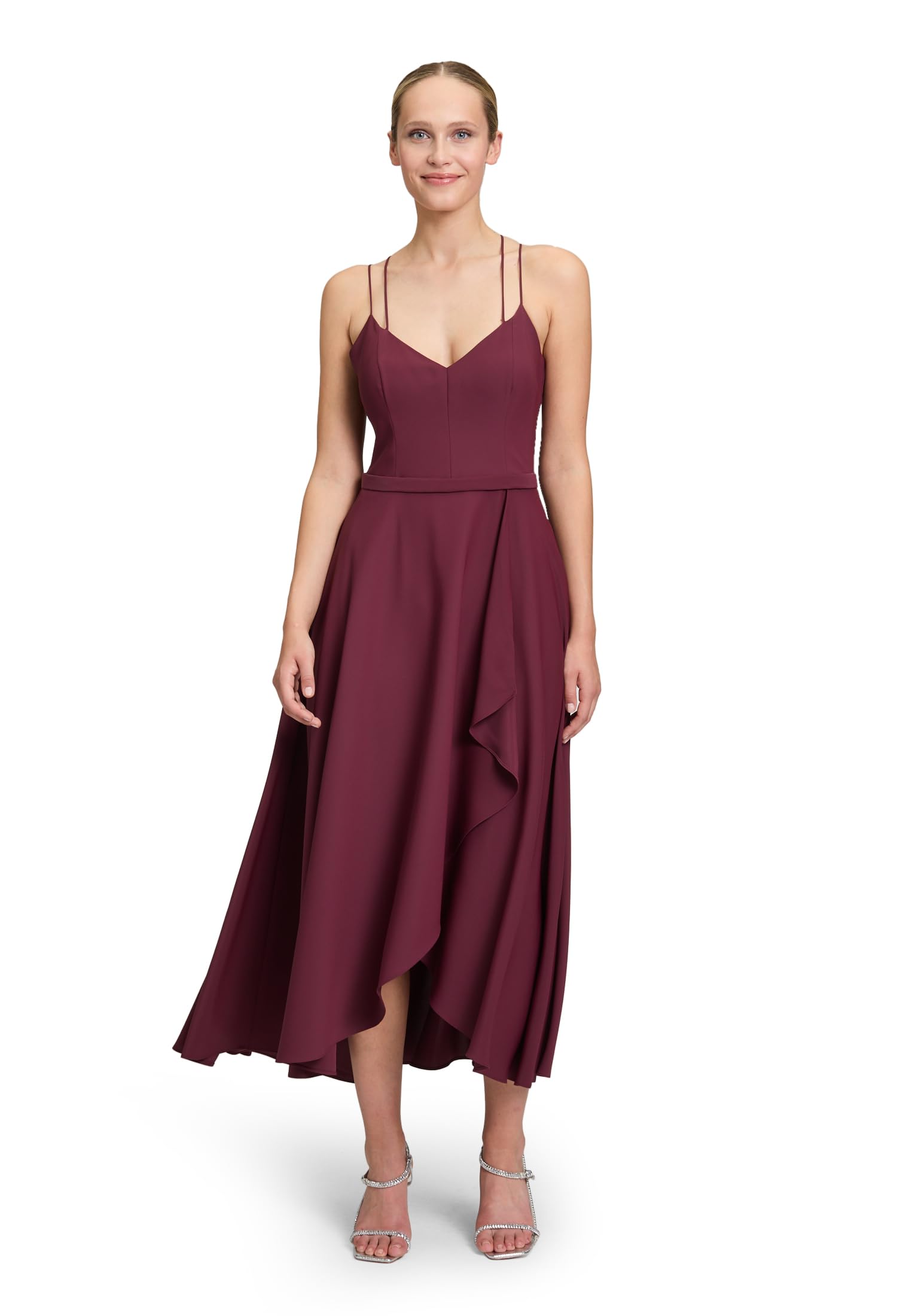 Vera Mont Damen Abendkleid mit Volant