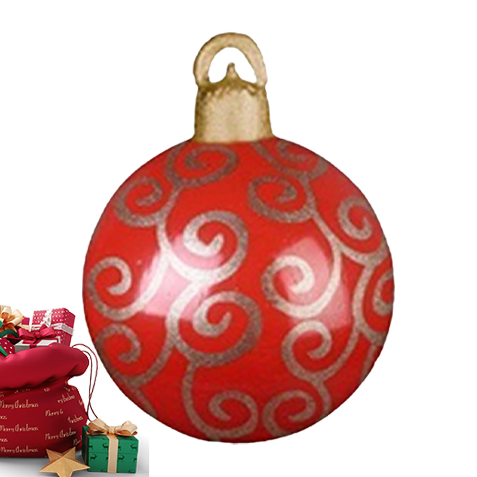 Ballons de Noël gonflables 60 cm pour décoration extérieure de jardin et cour