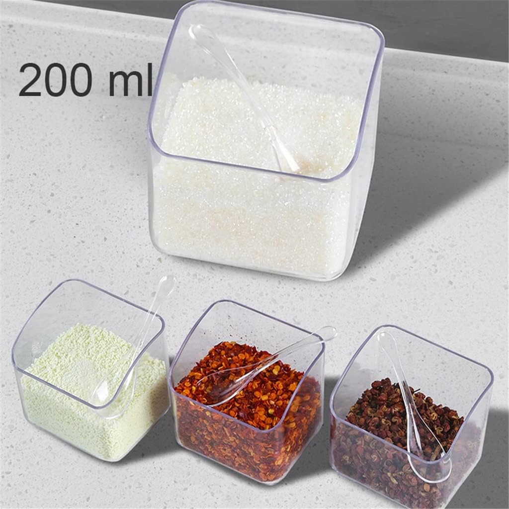 Kitchen Wall-Mounted Spice Rack Seasoning Box Salt Pepper Jar Sugar Bowl Spice Box for Kitchen Gadget Device Sets Organizer Tool (Color : B, Size : 8.5 * 7.5 * 30cm) (A 8.5 * 7.5 * 30cm)