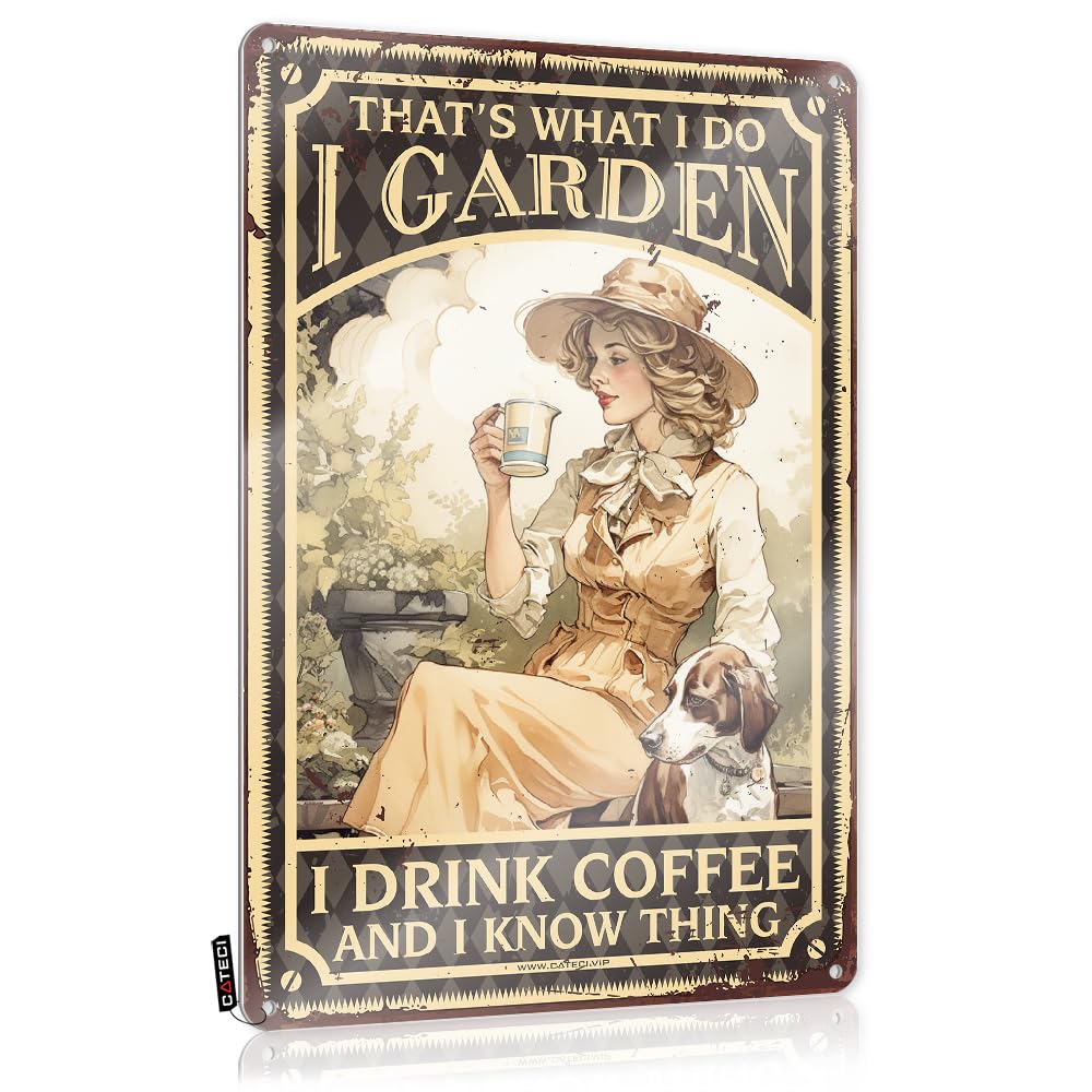 Decor Stuff Distressed That's What I Do I Garden I Drink Coffee And I Know Things For Barn - Prints Customizable(30X40CM)