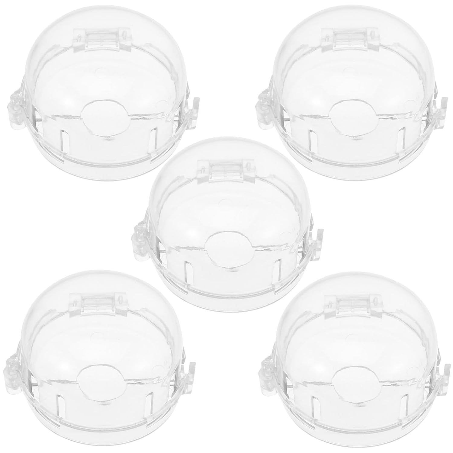 Hemoton 5pcs Stove Knob Covers for Safety Gas Cooker Switch Protection Easy Install Oven Knob Guard Prevents Accidental Activation Kitchen Safety