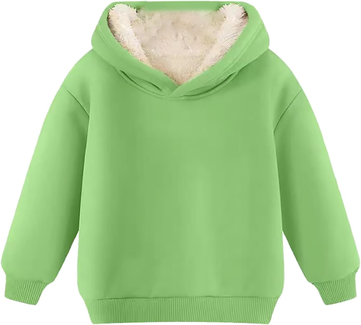 Boys Girls Hoodies Solid Color Long Sleeve Sweatshirt Pullover Girls and Toddlers' Athletic Top Clothes