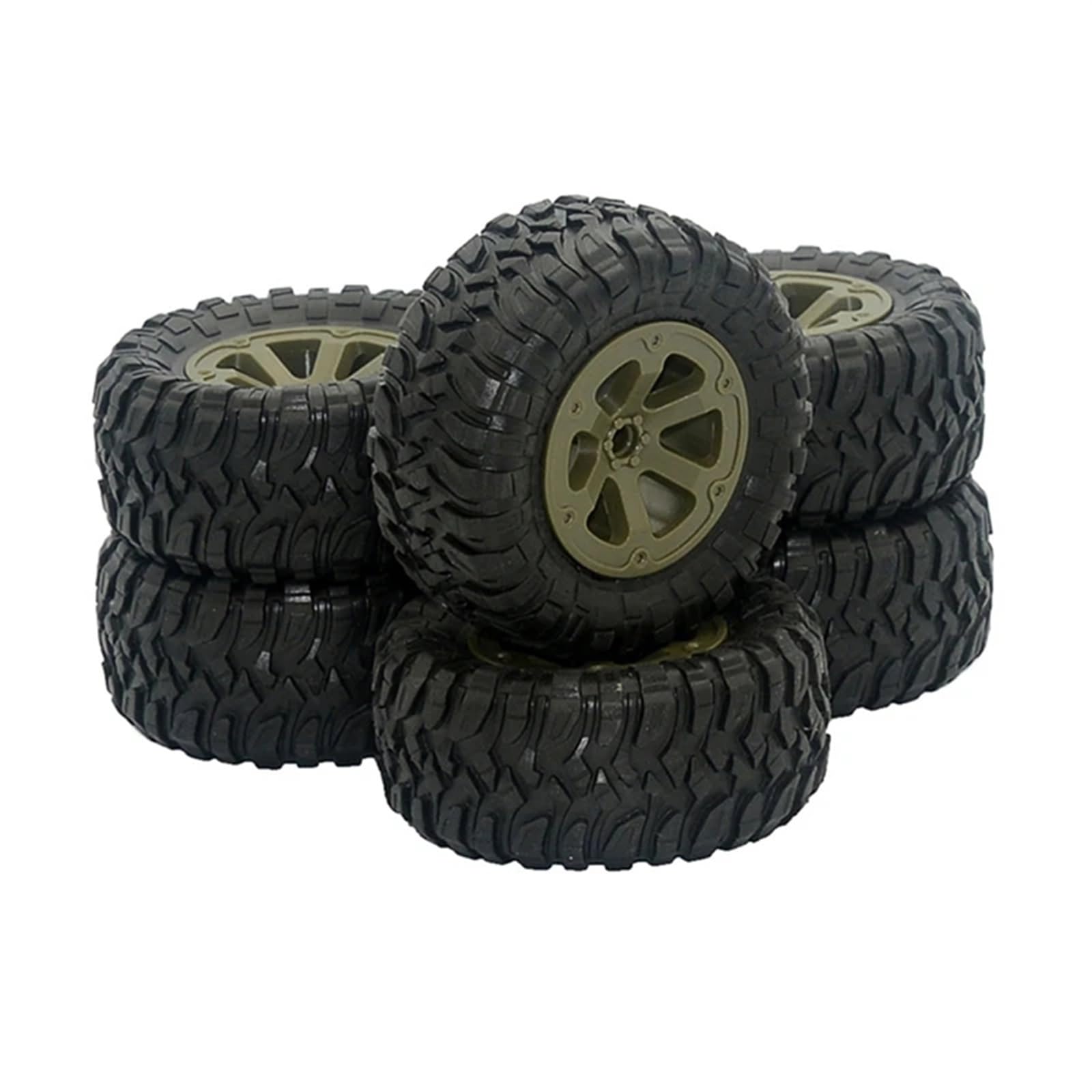 Neumáticos RC para Fayee para FY004A 1/16 6WD Piezas De Repuesto Coche Teledirigido 6 Uds FY004-15 33Mm Ancho Neumáticos RC Accesorios Actualización Ruedas