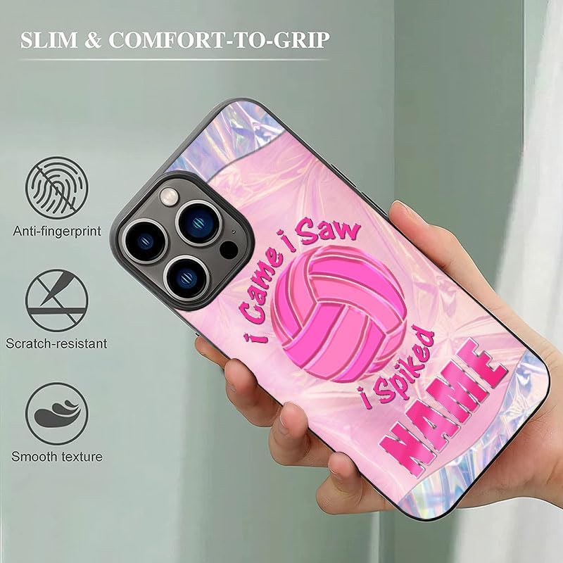 Miniatura 5 de Funda personalizada para teléfono de voleibol para iPhone 161514131211 Pro Max para Samsung S25S24S23S22S21S20 FEPlusUltraA16A15A14A54A53Moto GPixel