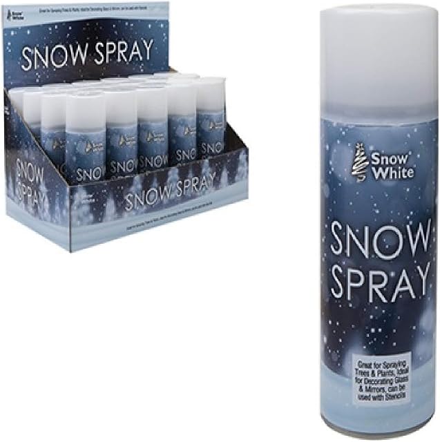 G4GADGET White Snow Spray 150GM/85ML Ideal For Christmas Trees and Wreaths
