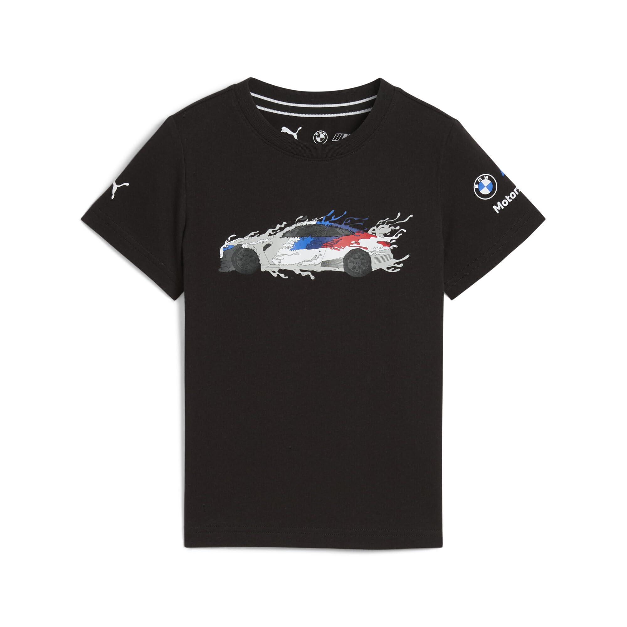 Puma Unisex-Kid Polyester Regular Fit , BMW MMS PRE-School TEE, Black, 116, (63065501)-picture-24